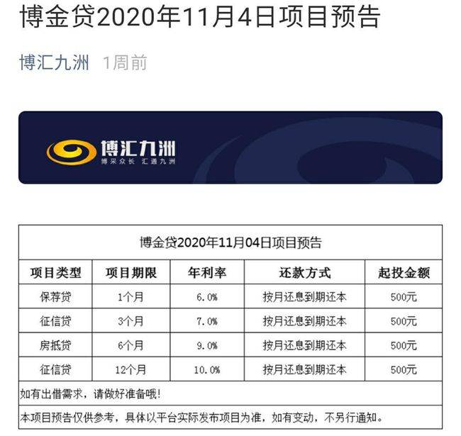 开甲财经注意到,博金贷官网虽已不再展示p2p项目,但截至11月3日,博汇