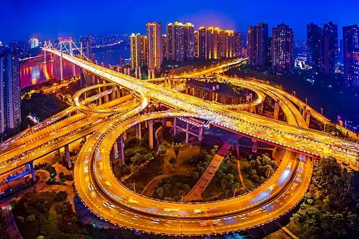景点:中国最复杂立交桥-黄桷湾立交