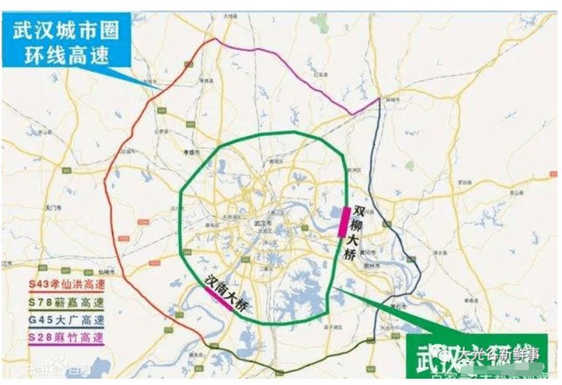 超过370公里的六环线来了,你家被圈进来了吗?_武汉市