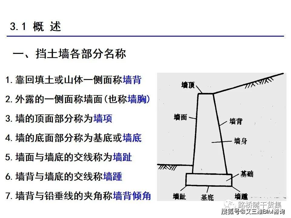 挡土墙分类大全及重力式挡土墙设计,示意图及实例照片