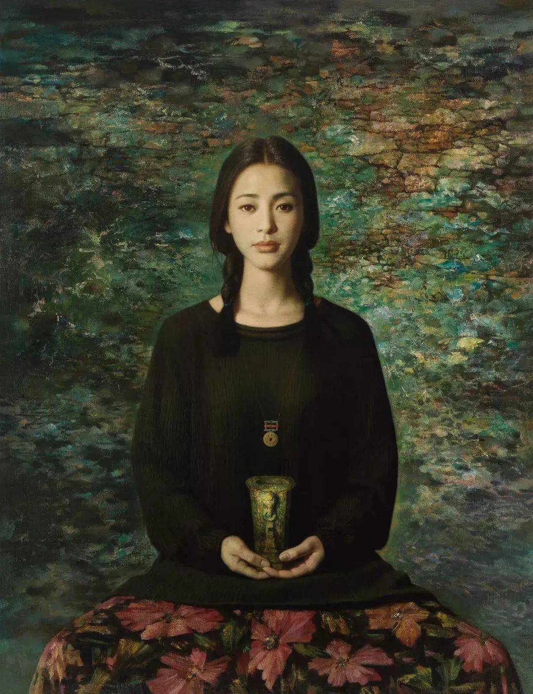 中国油画家谢楚余女性人物油画作品赏析