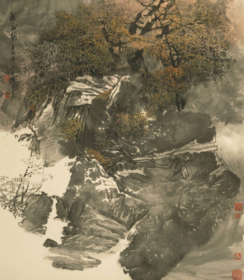 近水遥山皆有情:著名画家陈学良作品赏析_山水画