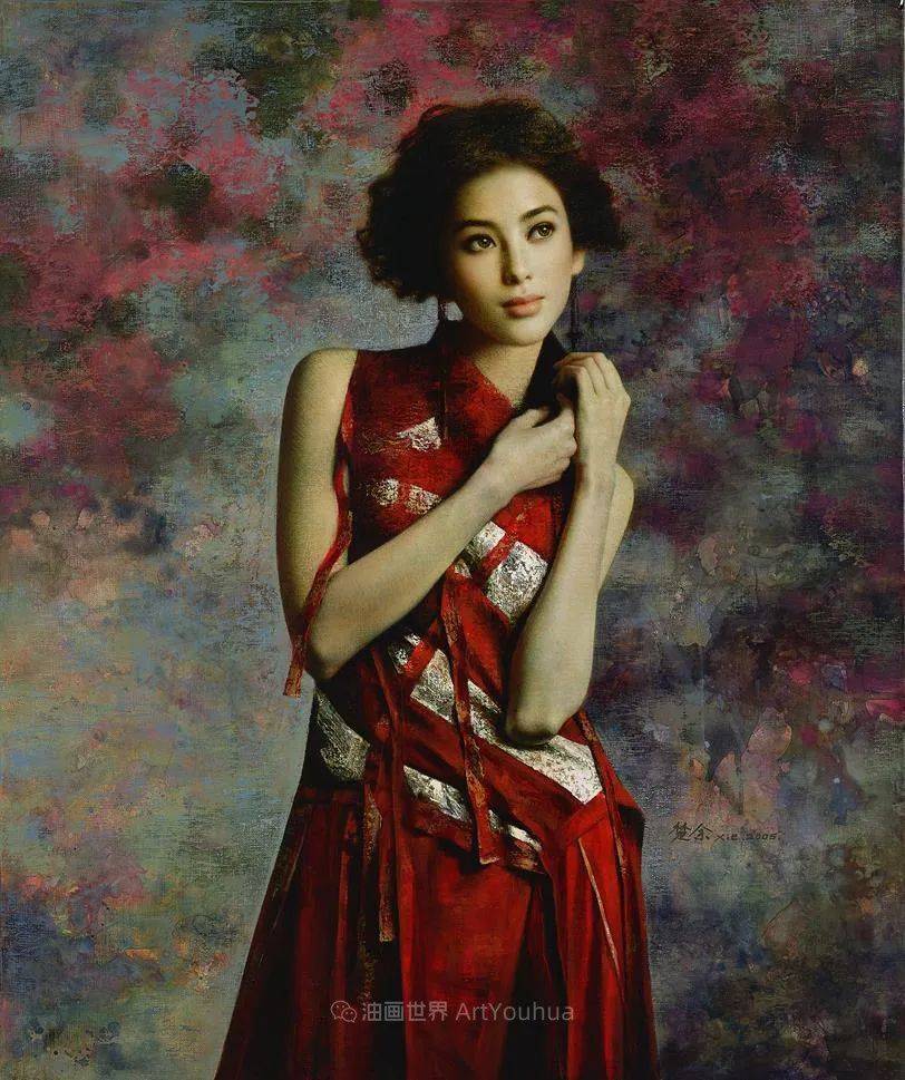 中国油画家谢楚余女性人物油画作品赏析