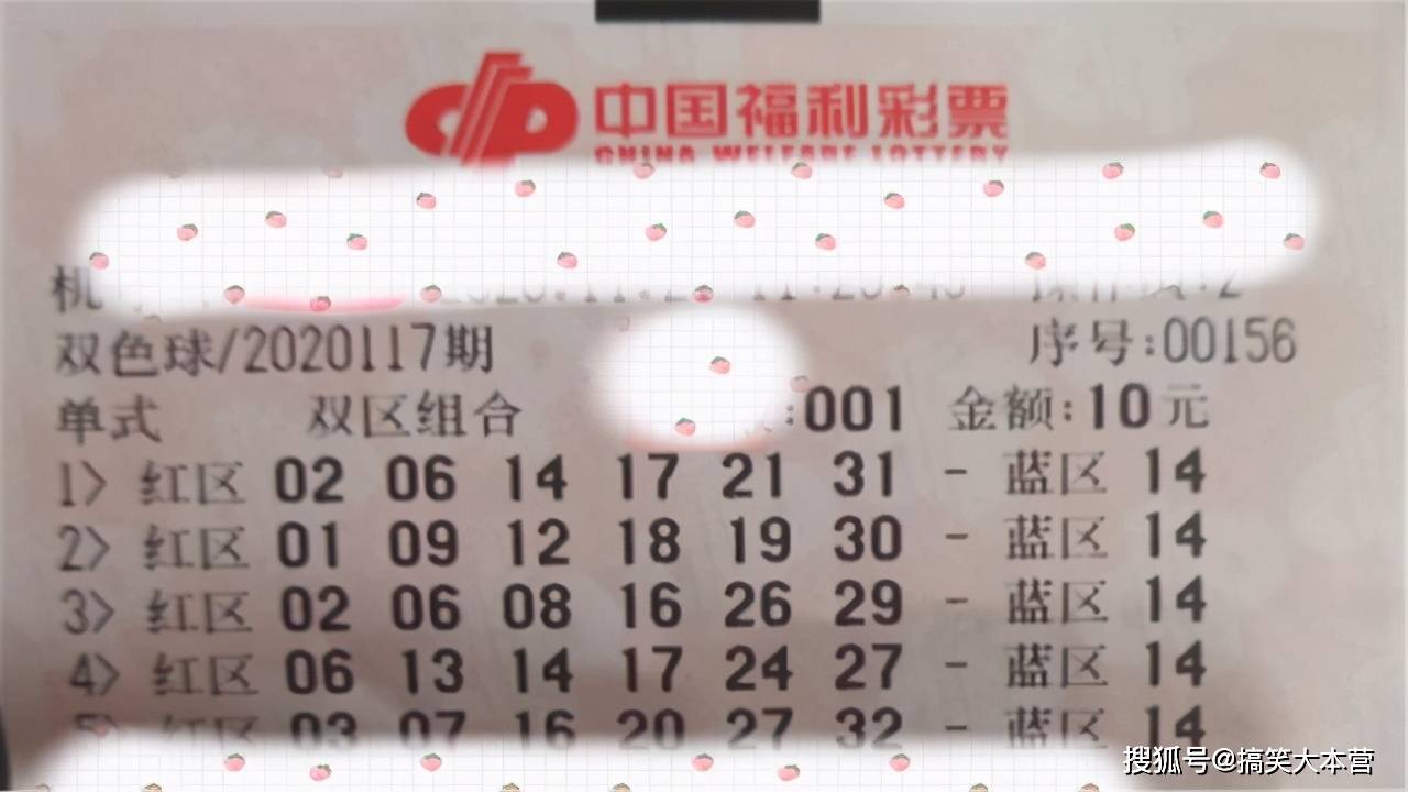 双色球2020117期开奖结果今晚公布:多张复式票,仅供参考