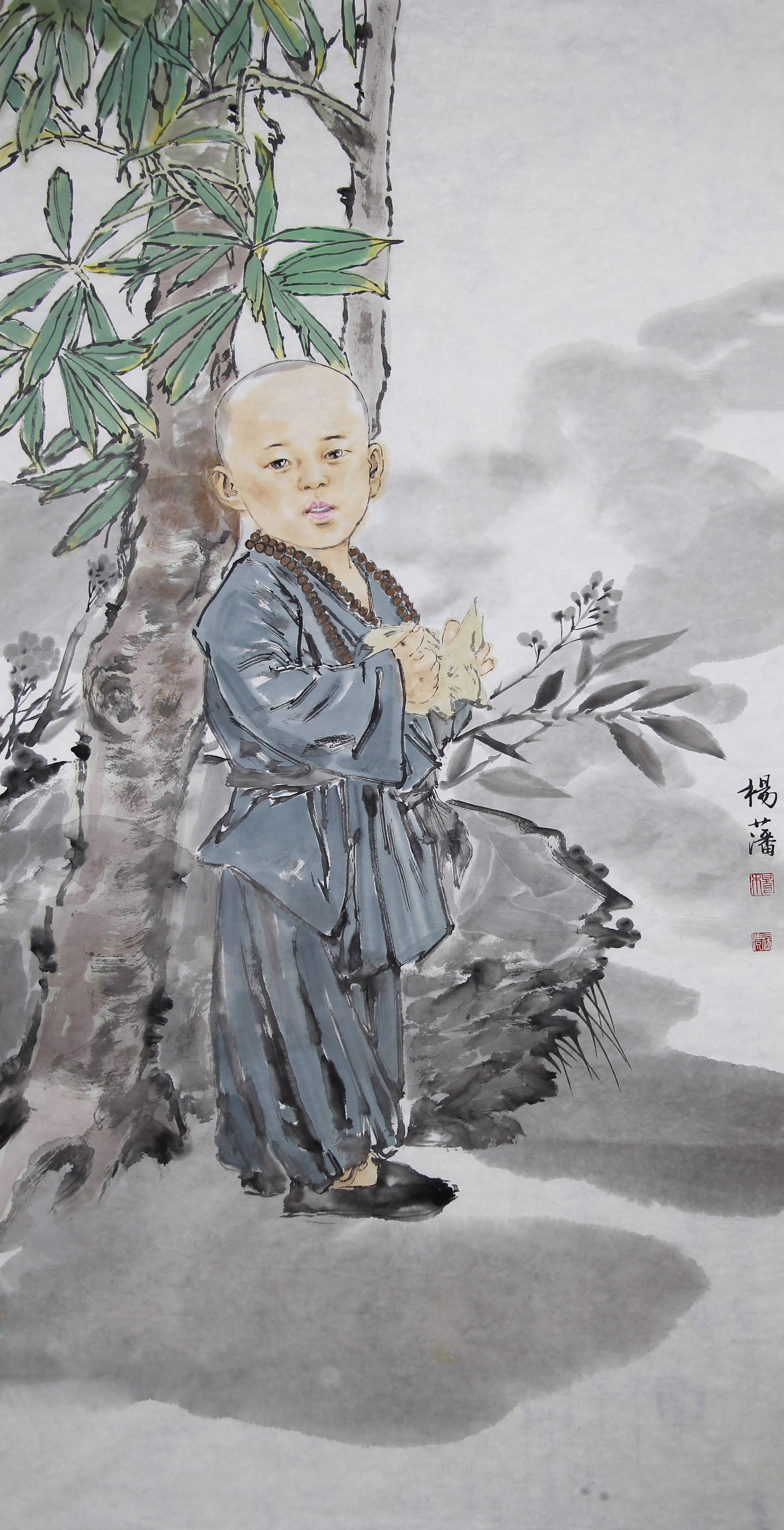 杨藩的《童趣系列》中国画作品