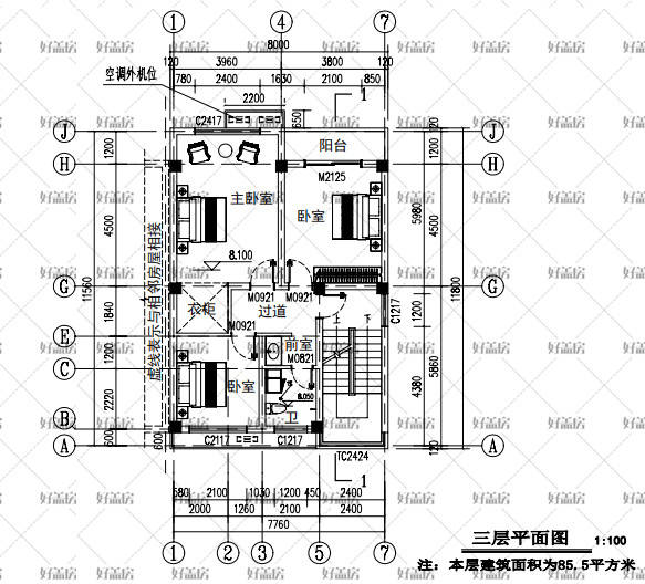 自建60平方房子设计图