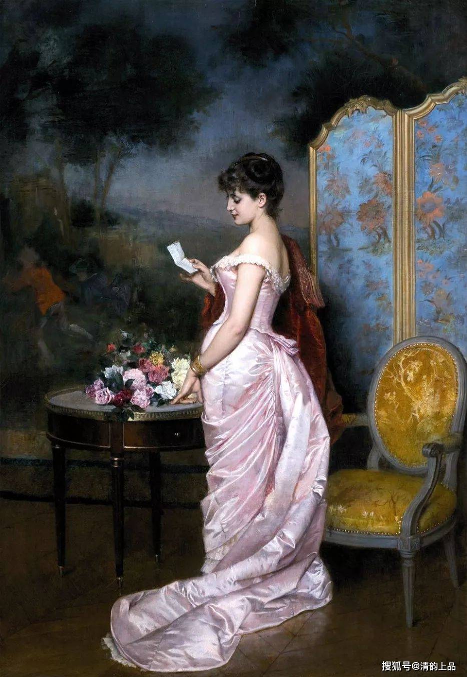 法国著名画家,奥古斯特·图尔穆奇,油画作品欣赏_女性
