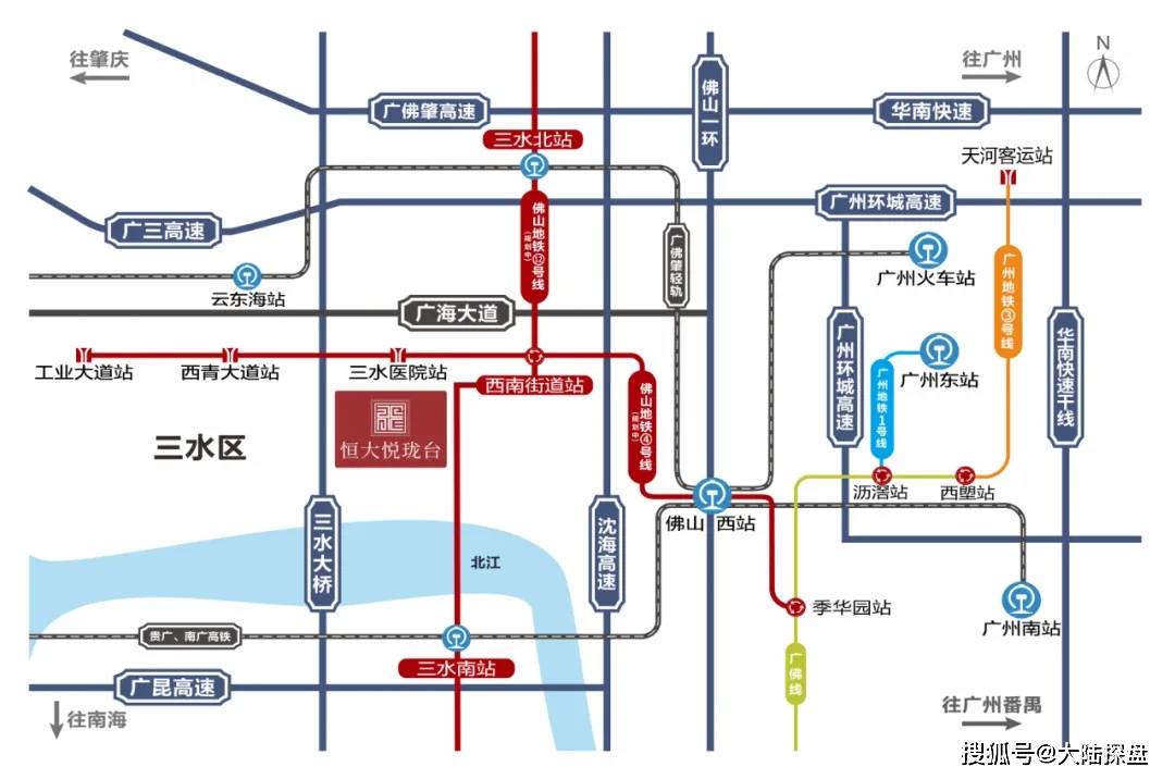 ②佛山地铁12号线(规划中)- 唯一一条贯穿三水区内的轨道线路,与4号