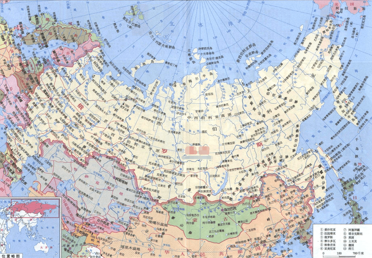 俄罗斯人口_10张地图告诉你俄罗斯的政治军事经济战略(2)