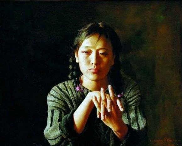 图片[5]-天津美院教授王立宪油画中那些具有浓郁乡土气息的少女-魔性次元