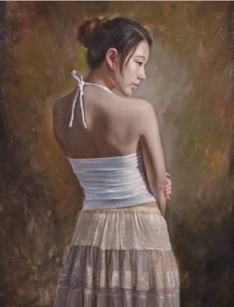 图片[9]-美轮美奂——中国油画中的古典美女人物-魔性次元
