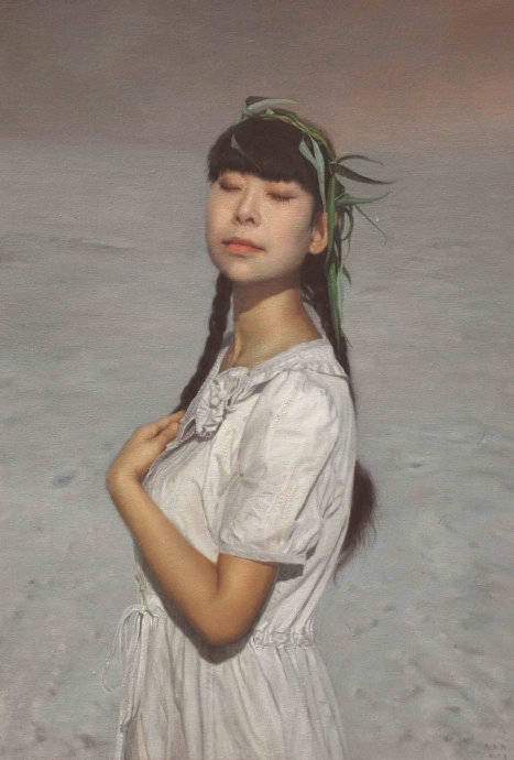 图片[11]-80后新锐画家——赵新雨油画中的青春少女-魔性次元