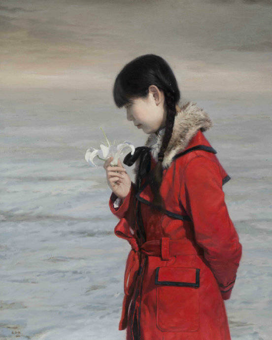 图片[8]-80后新锐画家——赵新雨油画中的青春少女-魔性次元