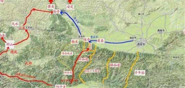 三国时蜀国北伐曹魏的时候为什么每次都要兵出祁山