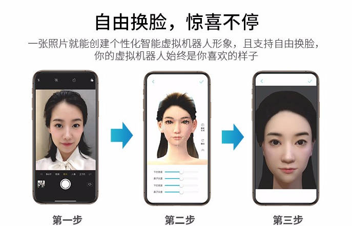 智能虚拟机器人ai换脸声控娱乐学习助手
