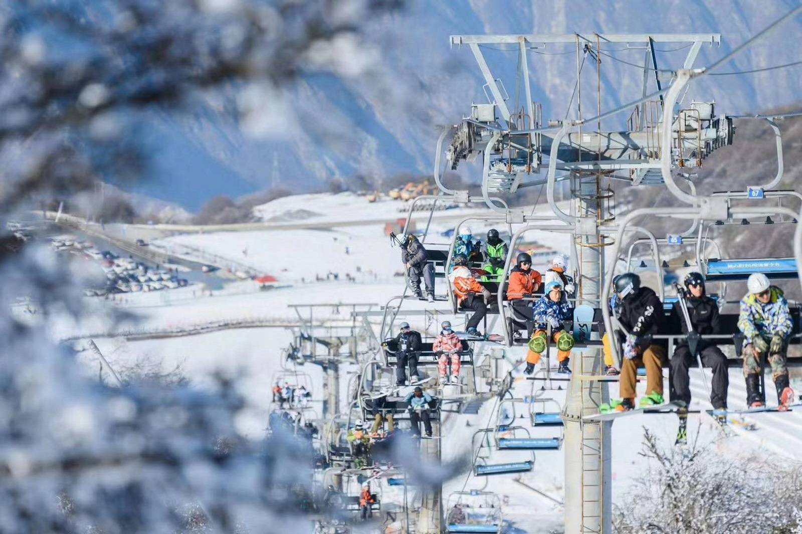 茂县九鼎山太子岭滑雪场开了