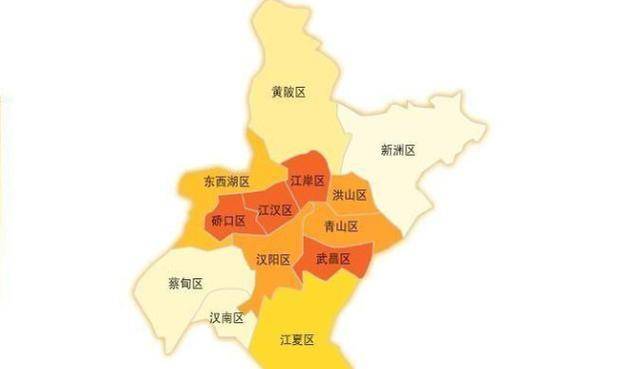 原创中国五个无县省会城市,武汉市辖区最多