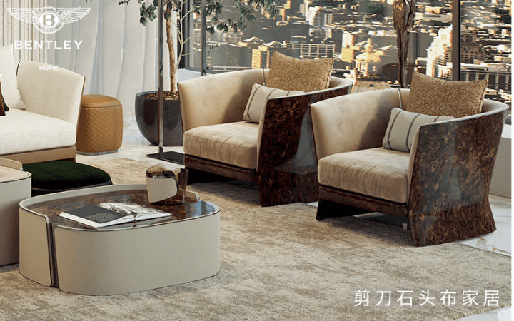  相比起兰博基尼家具，宾利的家具更具曲线美感！