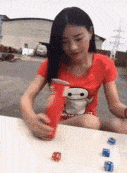 原创搞笑gif段子妹纸这绝活和谁学的