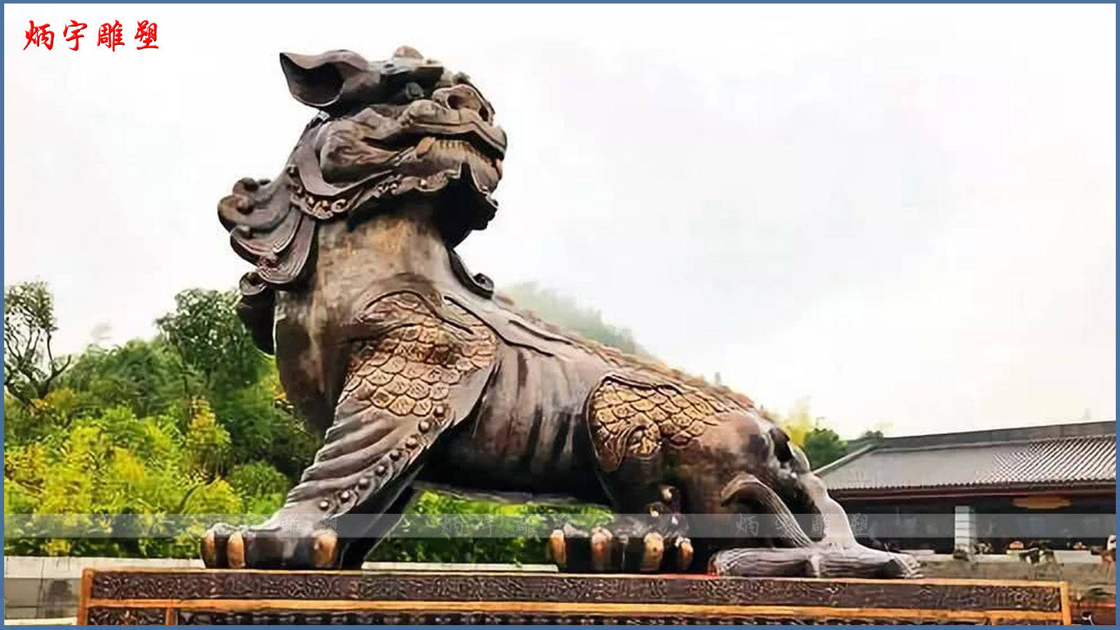 饕餮雕塑 上古神兽雕塑 大型广场二龙戏珠雕塑 饕鬄雕塑 花岗岩石雕