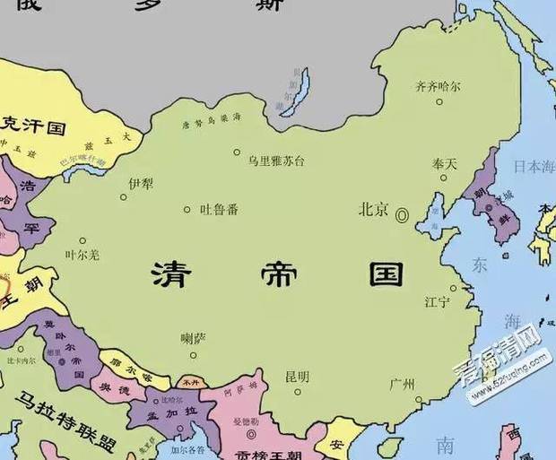 康乾盛世,辉煌百年,中国版图也完全奠定,大清帝国的武功也同样赫赫.