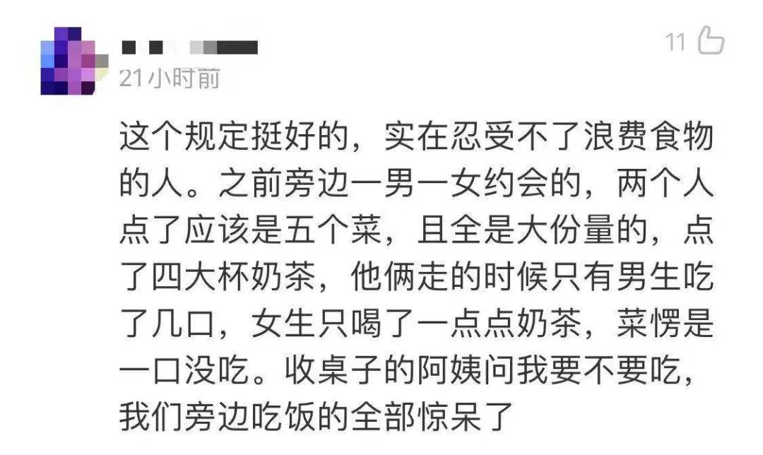 干饭人注意了！以后下馆子点菜吃不完，可能要收费！(图5)