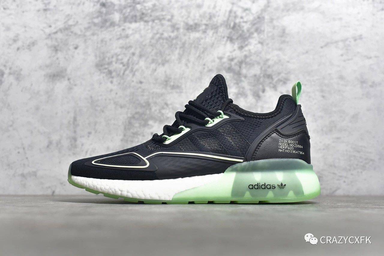 阿迪达斯爆米花 adidas zx 2k boost 运动缓震跑鞋