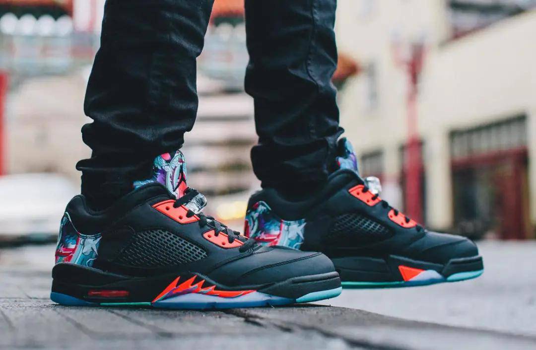 jordan 5 low cny 2021 on feet