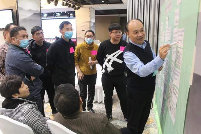 中储粮新郑基地开展团队学习法辅导暨三年战略规划研讨会