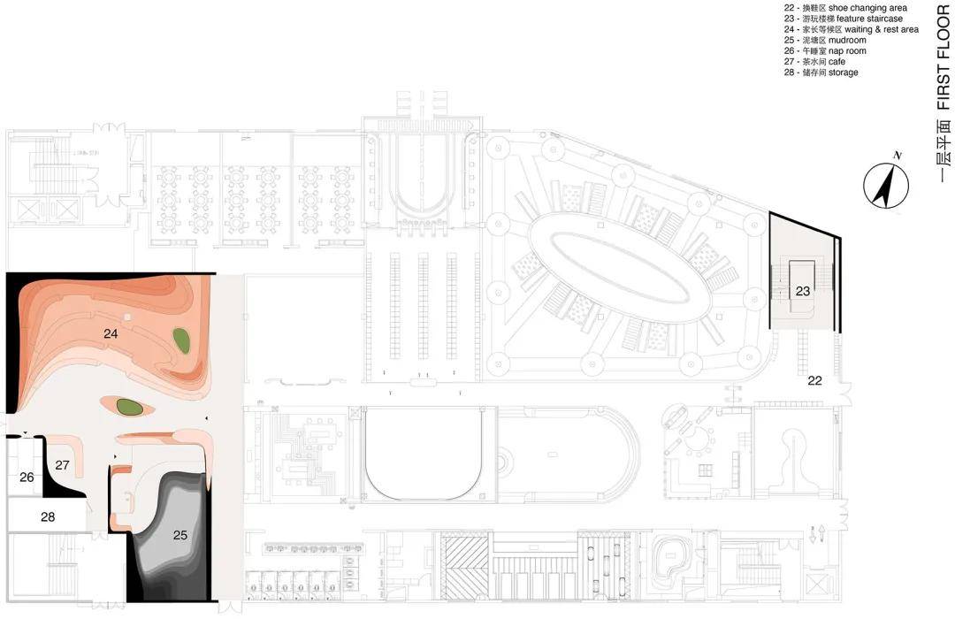 空间名称:"蜜糖国"儿童成长中心 空间类型:商业空间,儿童活动中心