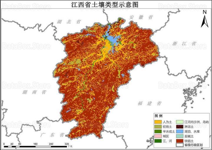 1995年各省土壤类型分布数据图汇总_山西省