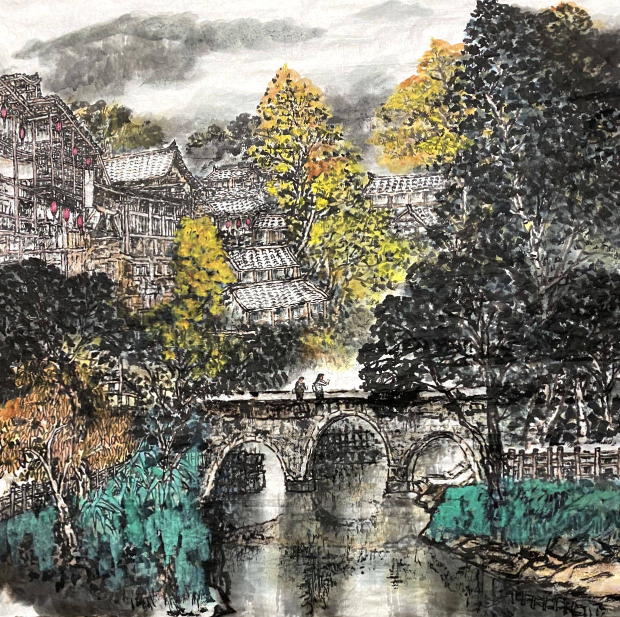 作品名称:《四川上里古镇(已被中国书画报社收藏)》