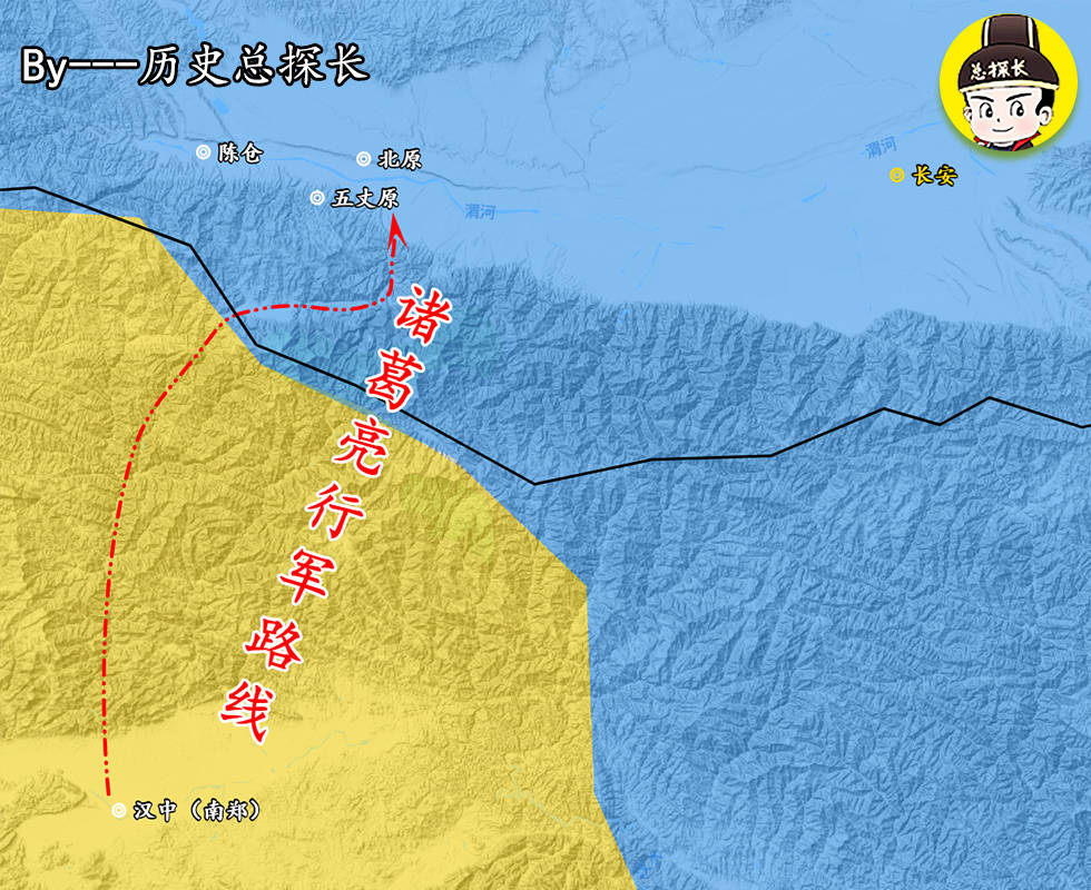 原创解析三国战争:诸葛亮再度引兵北伐,对峙良久,病逝五丈原