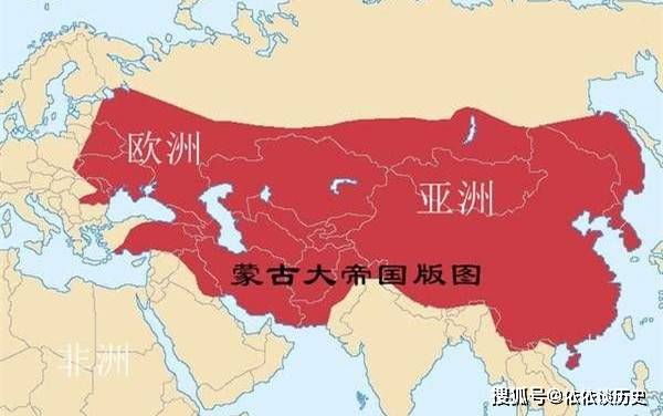 世界历史上版图最大的国家3500万平方公里的蒙古帝国现今分裂成哪些