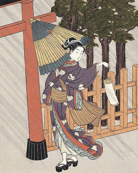 kok网页版-
日本浮世绘女人图（铃木春信）(图1)