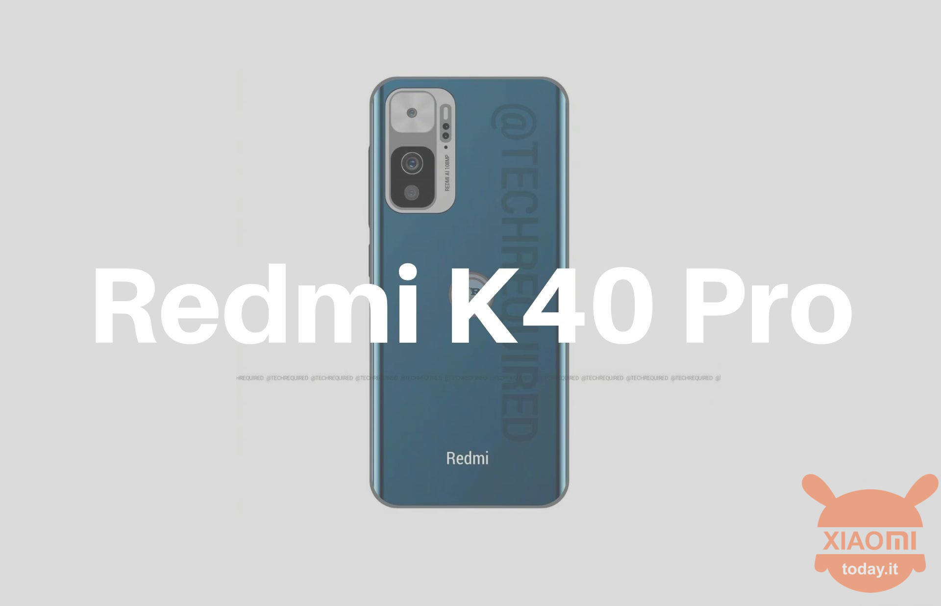 矩阵|Redmi K40 Pro渲染图曝光：相机矩阵似K30S