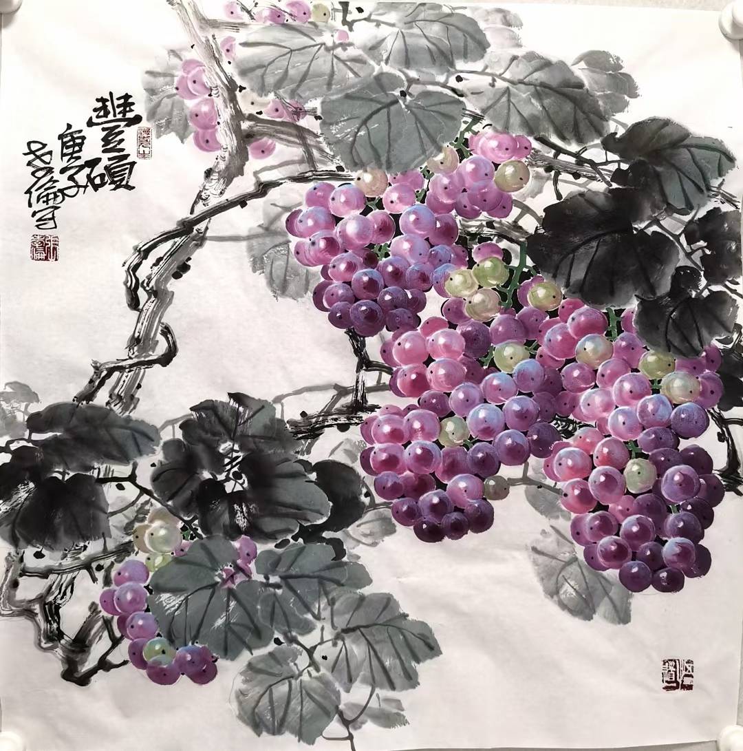 原创葡萄画家张孝伦作品欣赏