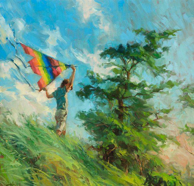 史蒂夫·亨德森的油画作品以光线，生命和色彩为主旋律，好看极了！ 