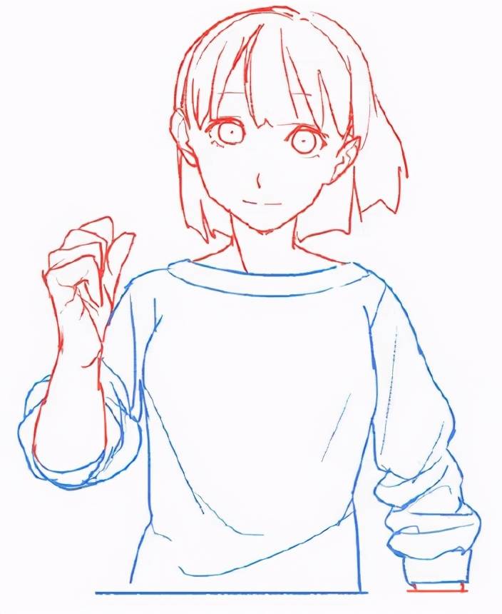 卷起的袖子褶皱该怎么画?超适合小白褶皱衣服画法!