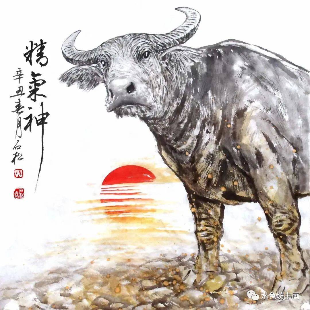 2021送你一组"牛画",祝大家牛气冲天,牛(扭)转乾坤!