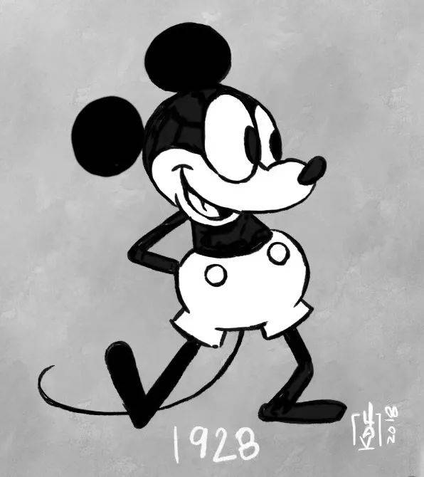 真正让华特一举成名的作品, 米老鼠(mickey mouse).