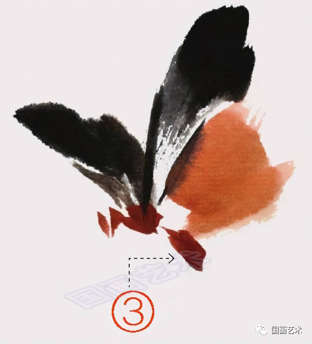 图文教程:写意蝴蝶,蜻蜓画法范例