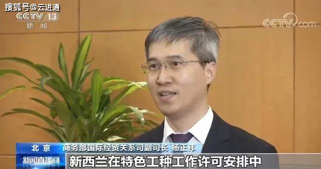 商务部国际经贸关系司副司长 杨正伟:在投资审查门槛方面,新西兰确认