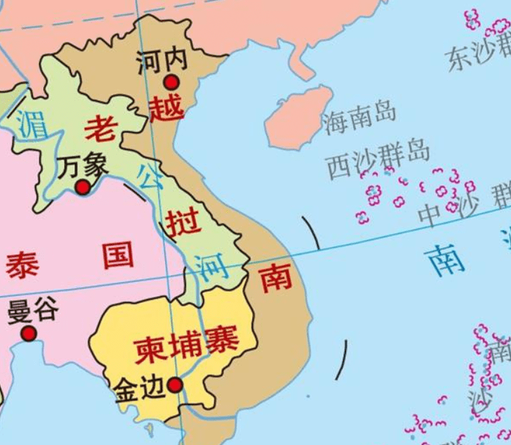 原创越南地图为什么要把老挝和柬埔寨画进去
