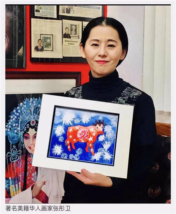 美籍著名画家张彤卫向海内外华人拜年