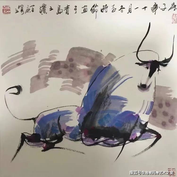 牛气冲天画家梁百庚作品欣赏