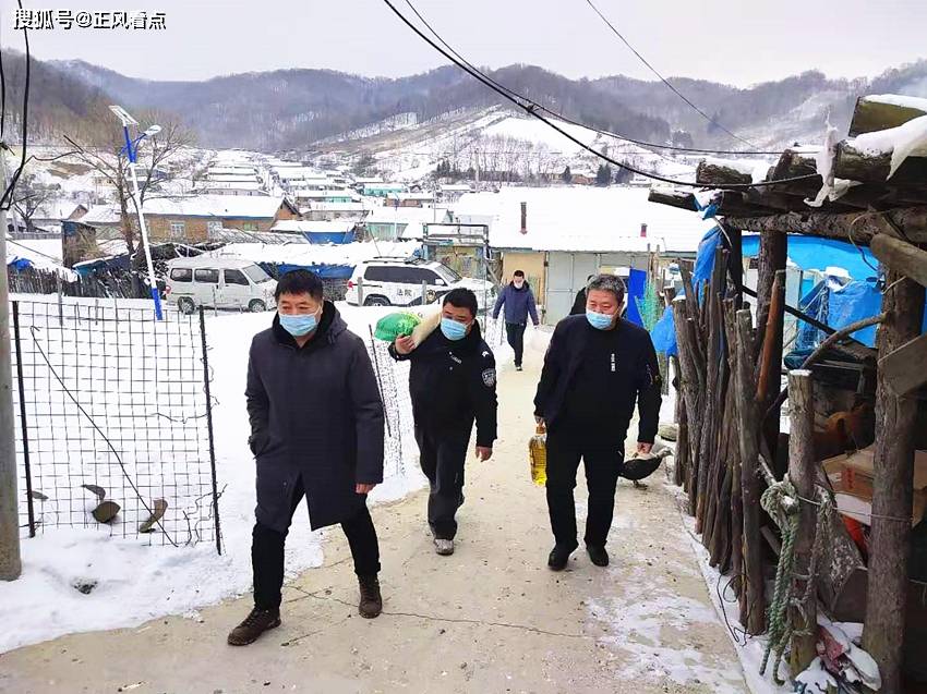 吉林抚松法院 踏雪慰问贫困户 山村送暖春意浓