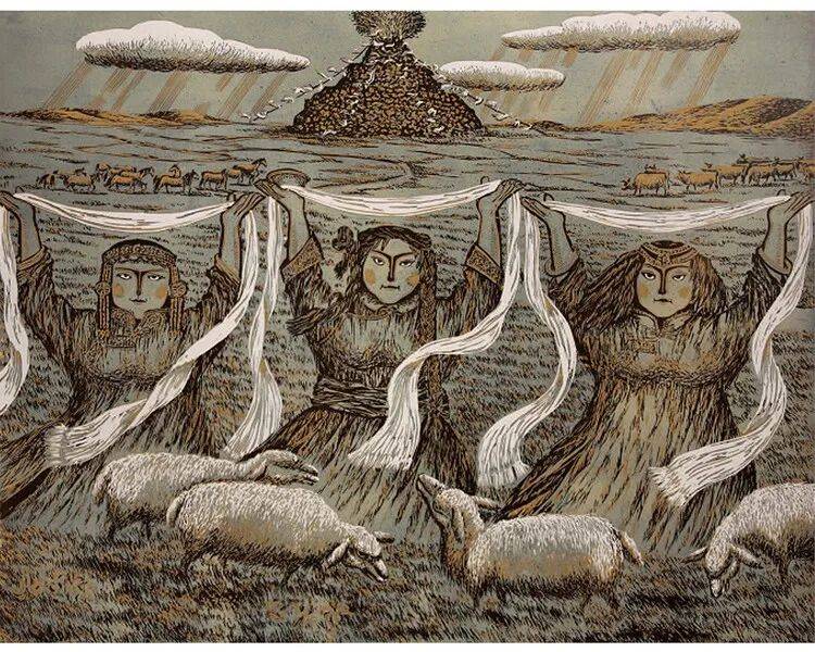 【奈曼版画】版画家安广有画作