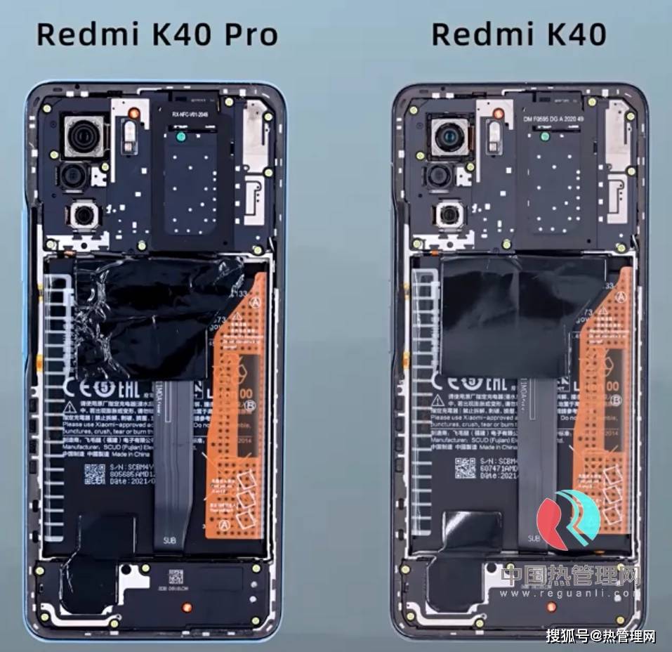 最新红米redmi k40系列散热设计_主板