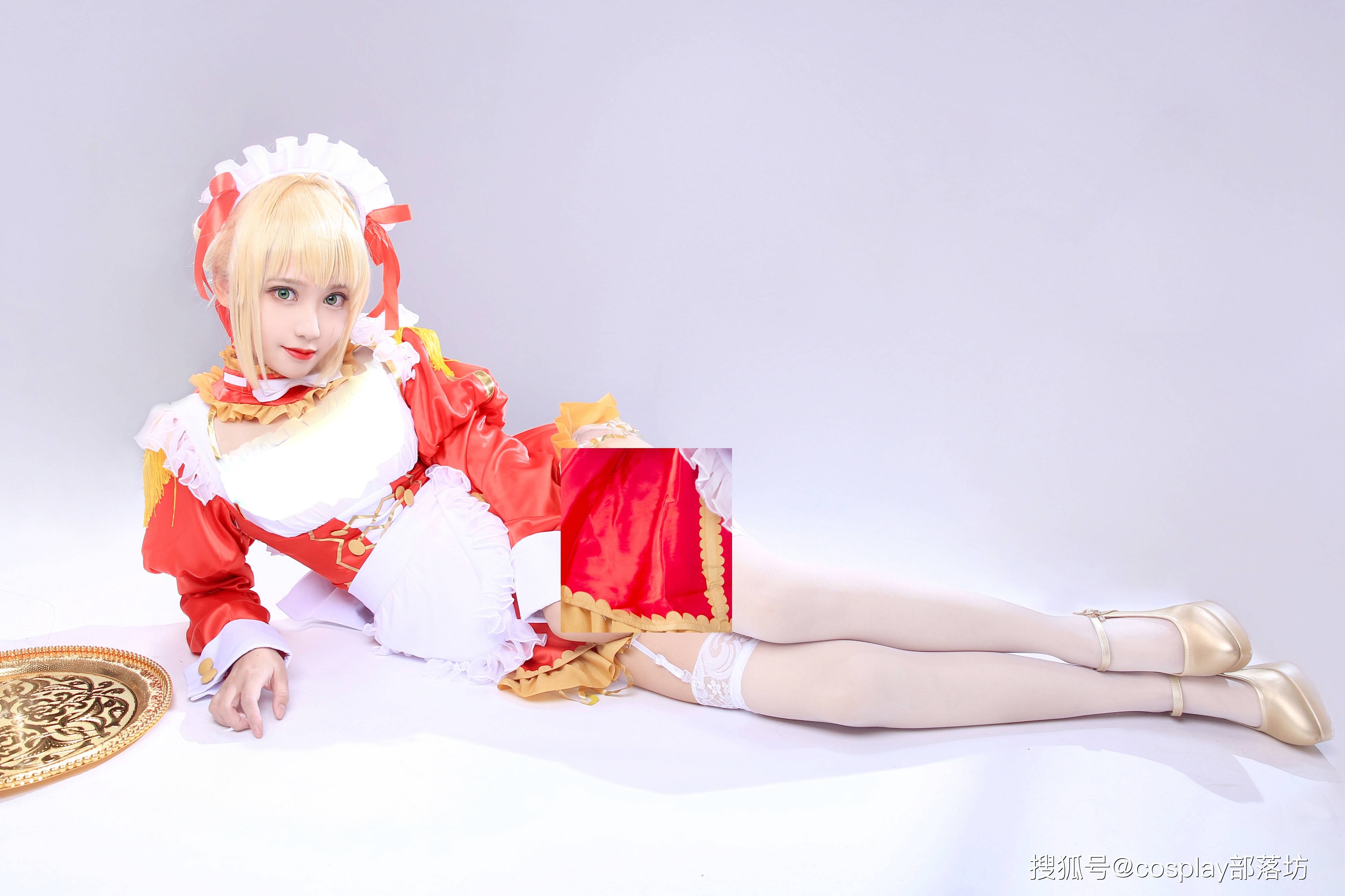 cos:fgo尼禄同人女仆cos正片,节日快乐